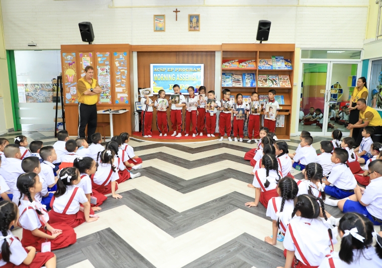 July 22, 2019 Morning Assembly P1-P3 and P2/7 Presentation about King Rama 10 