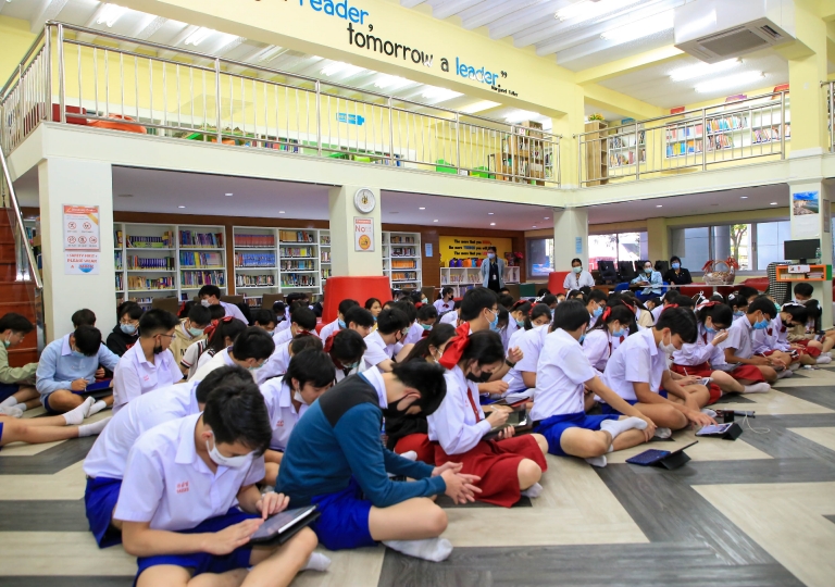 Discovery Center – Secondary 4 and 5 students actively participated in the No pain, no gain: Building Resilience in Children and Teens activity organized by EP Discipline together with Sikarin Hospital, March 1, 2021.
