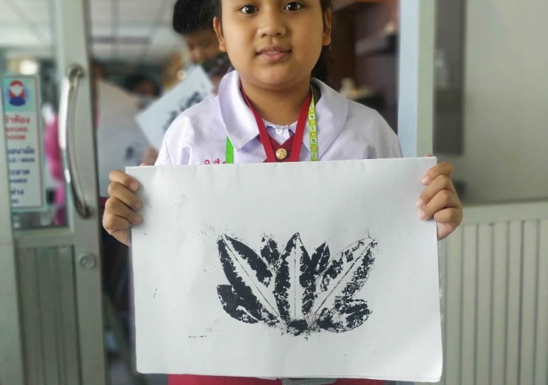 St. Gabriel Building - Primary 4 learners explore and discover their arts and creative skills through the activity designed and planned by Mr. Narawint, P4 Art subject teacher, September 16, 2020.