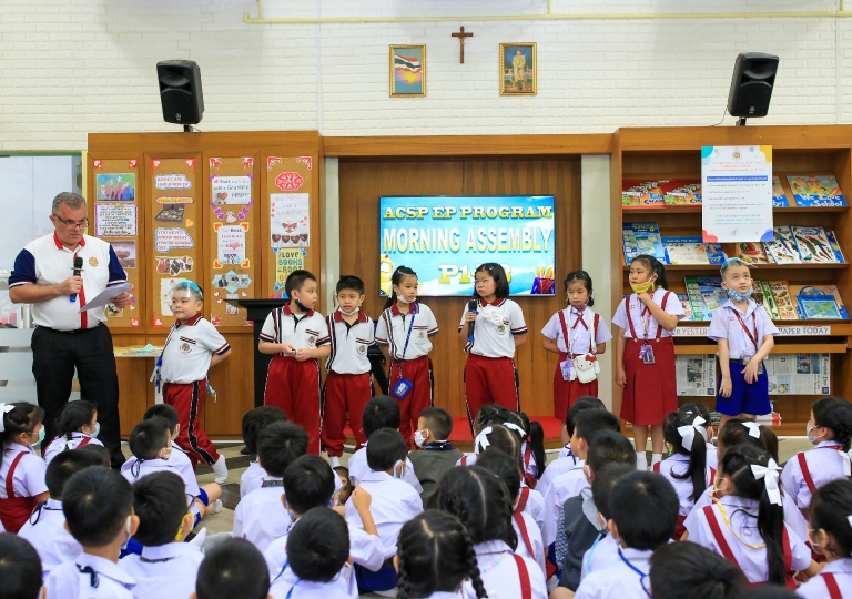St. Gabriel Building – English Program Level 1 teachers conducted the Spelling Bee competition, one of the various activities designed to assess EP learner’s English Language Skills, for the Primary 1-3 students. 