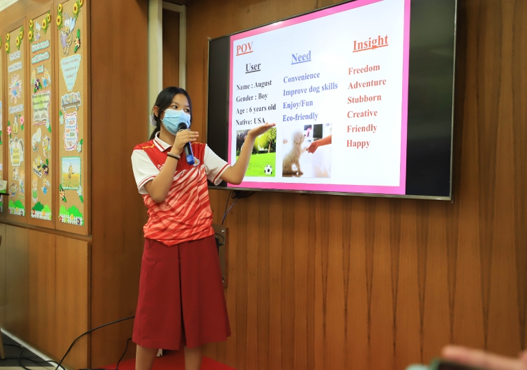 ACSP English Program invited Ajarn Ornanong Narasuwan, Professional R&D leader and Design Thinking coach, who has over 15 years of management experience, to come for a 2-day Design Thinking Special Training for Secondary 3 students.