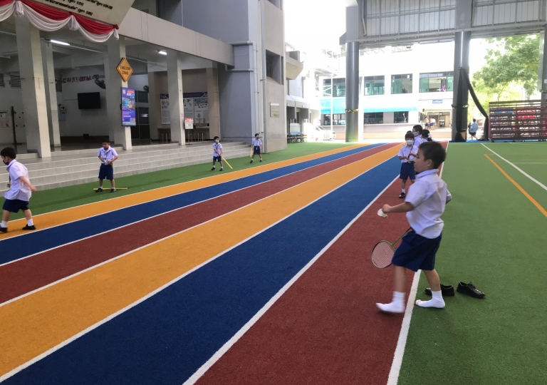 Saint Louis Arena – Primary 1 students had fun learning about the Application of Force through the Push and Pull Games designed by Mr. Bikash Prajapati, 22 November 2022.