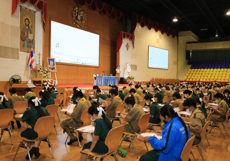 ACSP English Program led by Miss Kanokwan Kaewmak, Head of Academics EP, held the English Language Test for International Students or ELTiS 2.0 by Ballard & Tighe Publishers for Secondary 1-3 students on 15 June 2023.