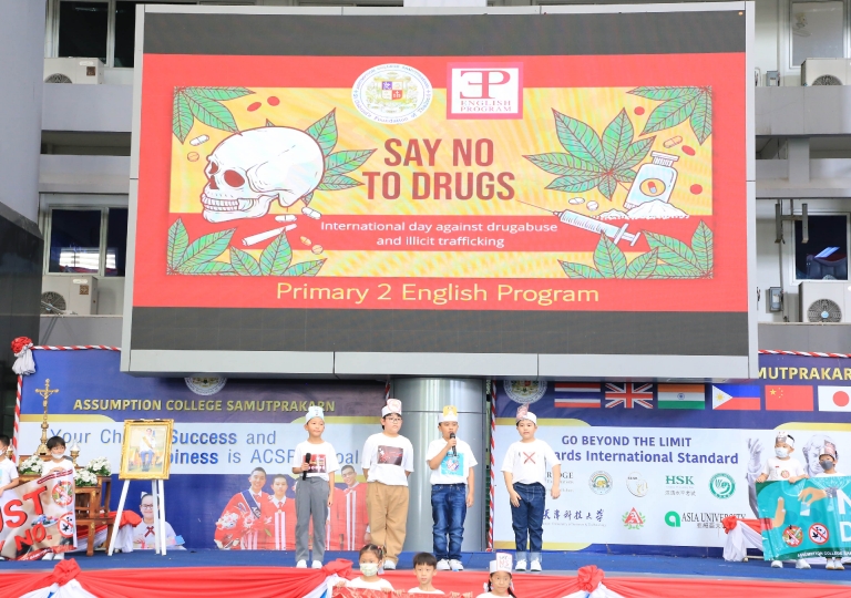 On 27 June 2023, ACSP held the ACSP Anti-Drug Day 2023 Celebration led by school director, Bro. Dr. Monthol Prathumarach, together with the ACSP community.